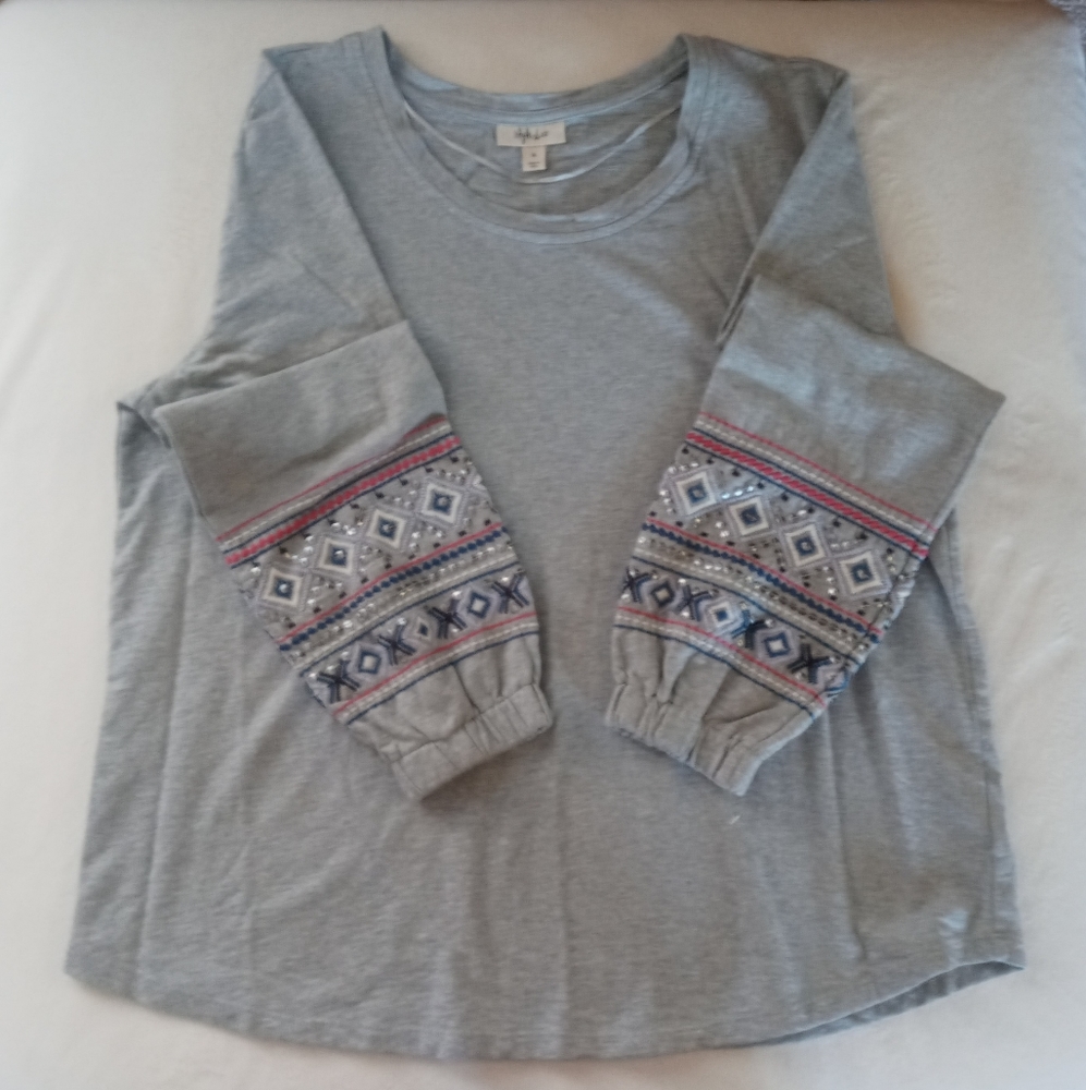 NWOT Style & Co Women's Long Sleeve Shirt Size XL